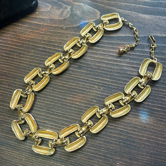 Chunky Gold Link Necklace - Picture 8 of 13
